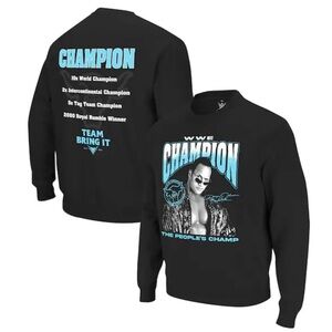 WWE The Rock wrestling Champion Fleece Pullover Sweatshirt the‎ peoples champ XL
